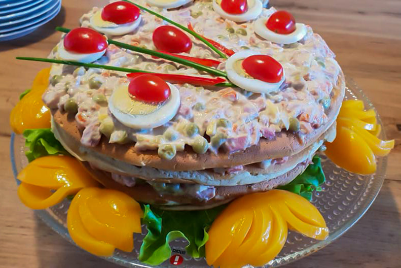 Skonsubrauðterta