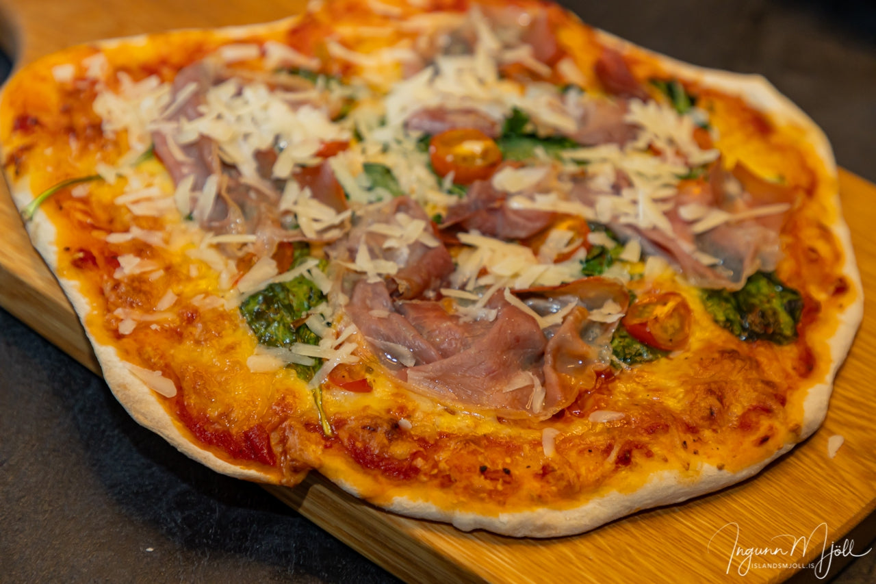 Spínat pizza