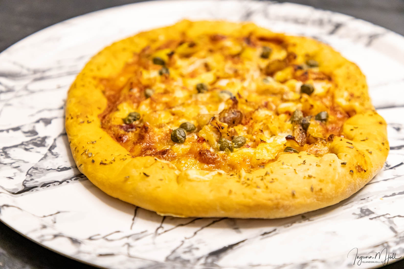 Saltfisk pizza