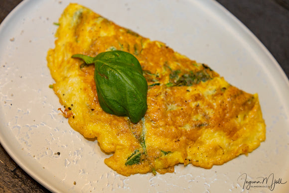 Eggjakaka með spínati!