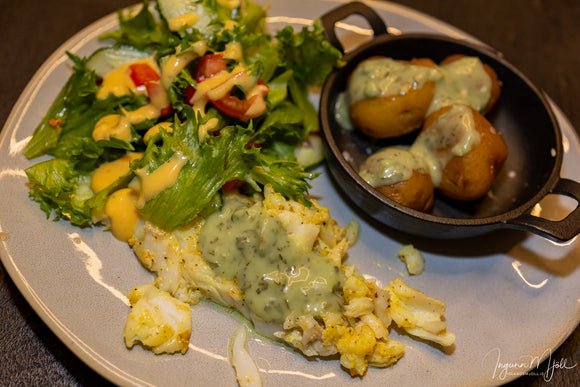 Saltfiskur, steiktur á pönnu!