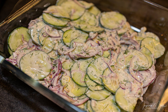 Rjómalagað gúrkusalat!