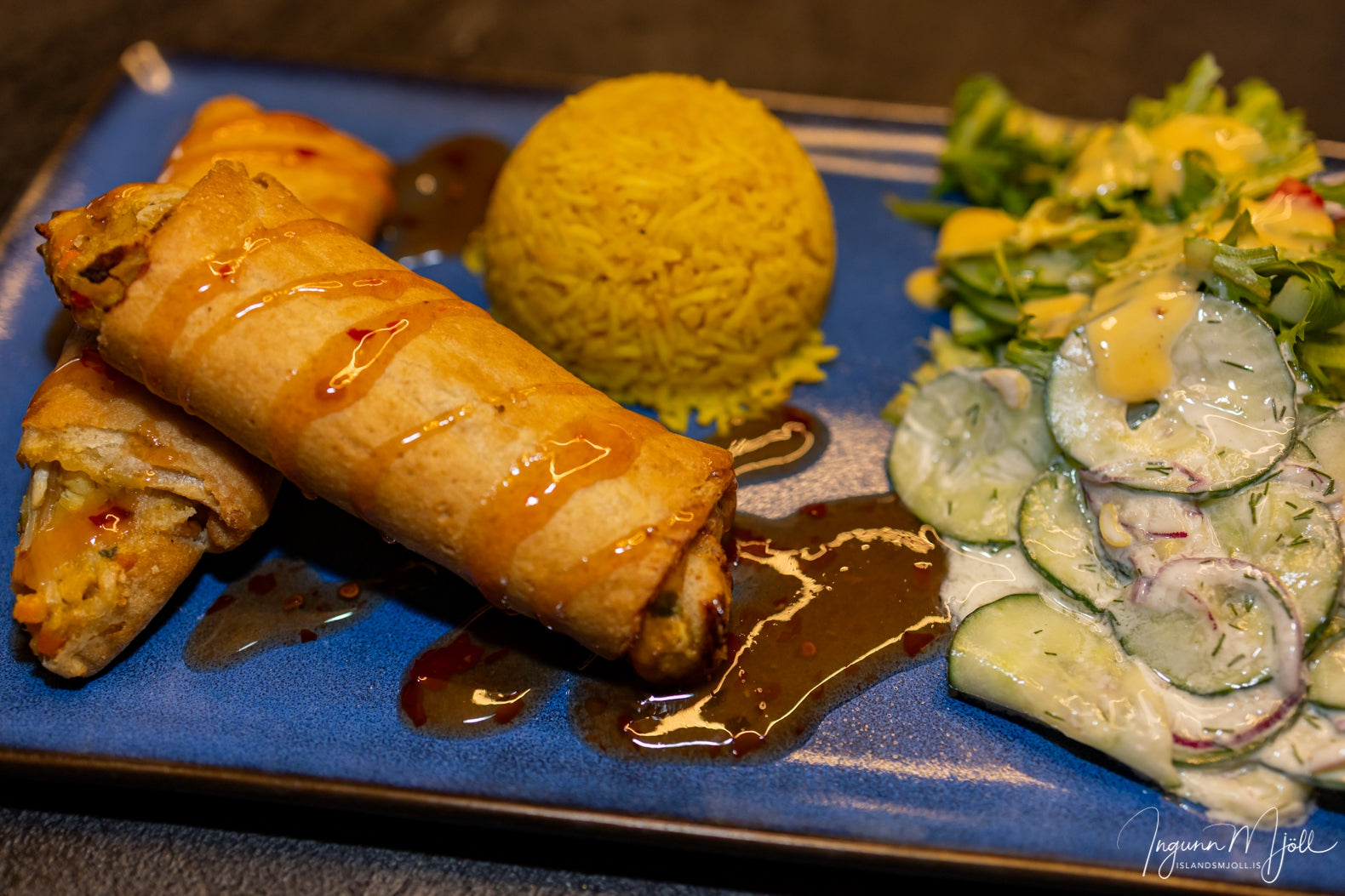 Kínarúllur með hrísgrjónum!