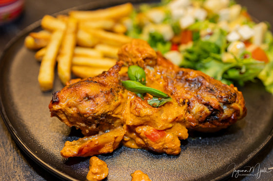 Kjúklingaleggir í pasta-rjómasósu!