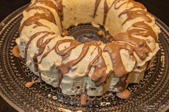 Ís með karamellukurli!