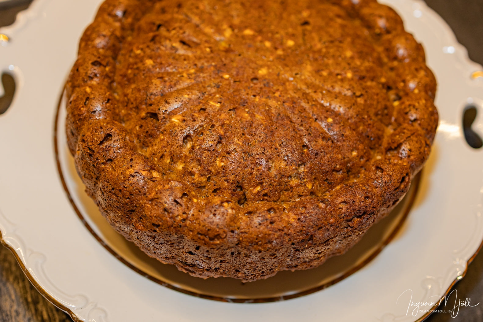 Hunangsvalhnetu bananabrauð!