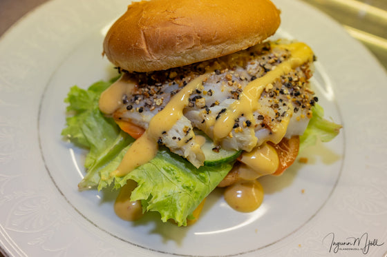 Saltfisks hamborgari!