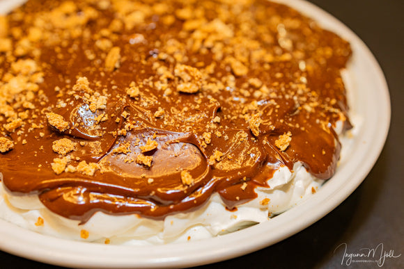 Vegan ostakaka með súkkulaði!