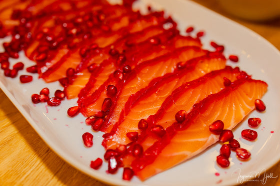 Rauðrófugrafinn lax!