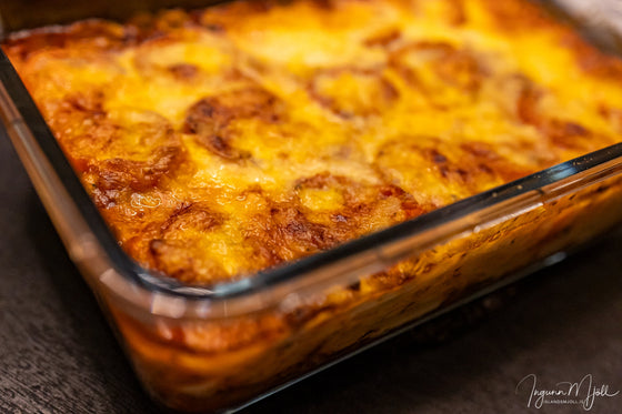 Lasagna með spínati og hakki!