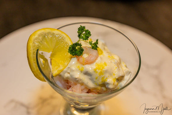 Rækjukokteill með Blue cheese sósu