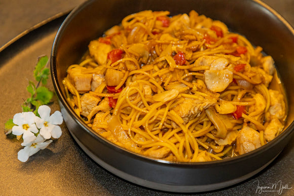 Yoshida's hrígrjóna & núðluréttur