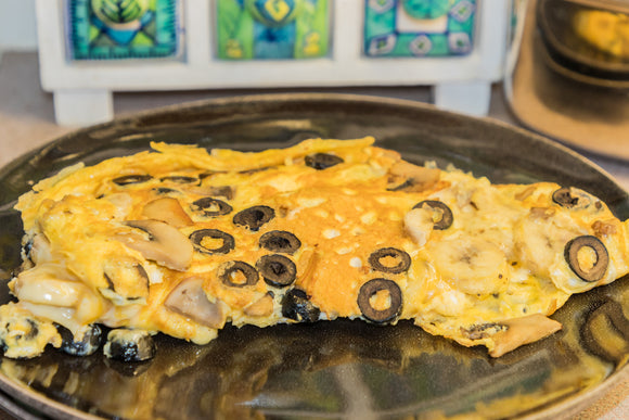 Eggjakaka með bönunum