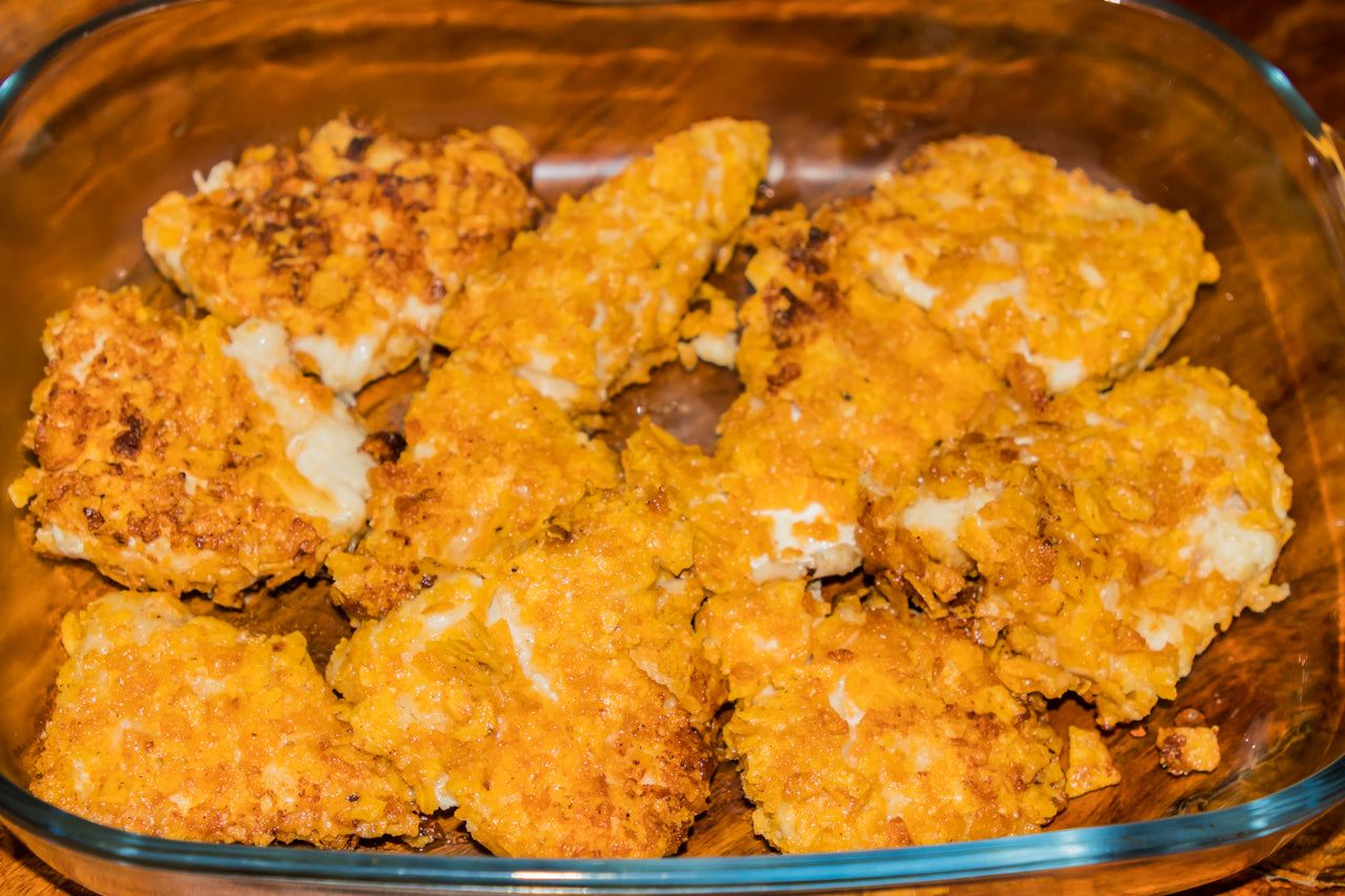 Steiktur Doritos fiskur