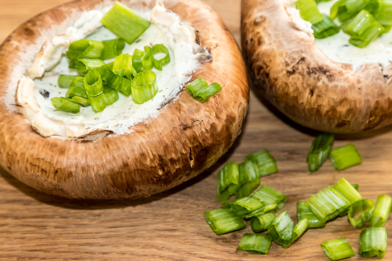 Fylltir Portobello sveppir