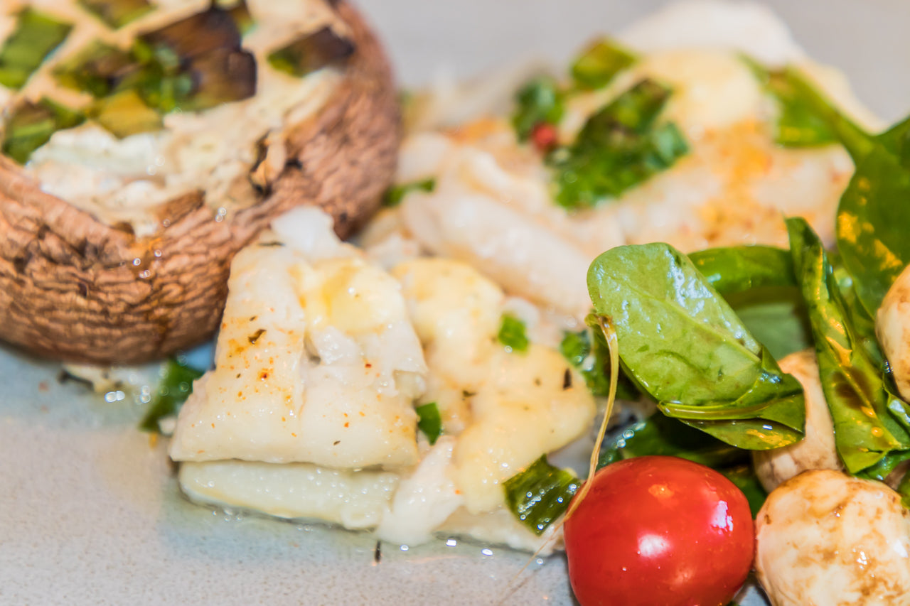 Grillaður saltfiskur