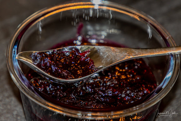 Bláberjasulta með döðlum