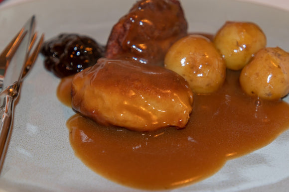 Steiktar kjötbollur