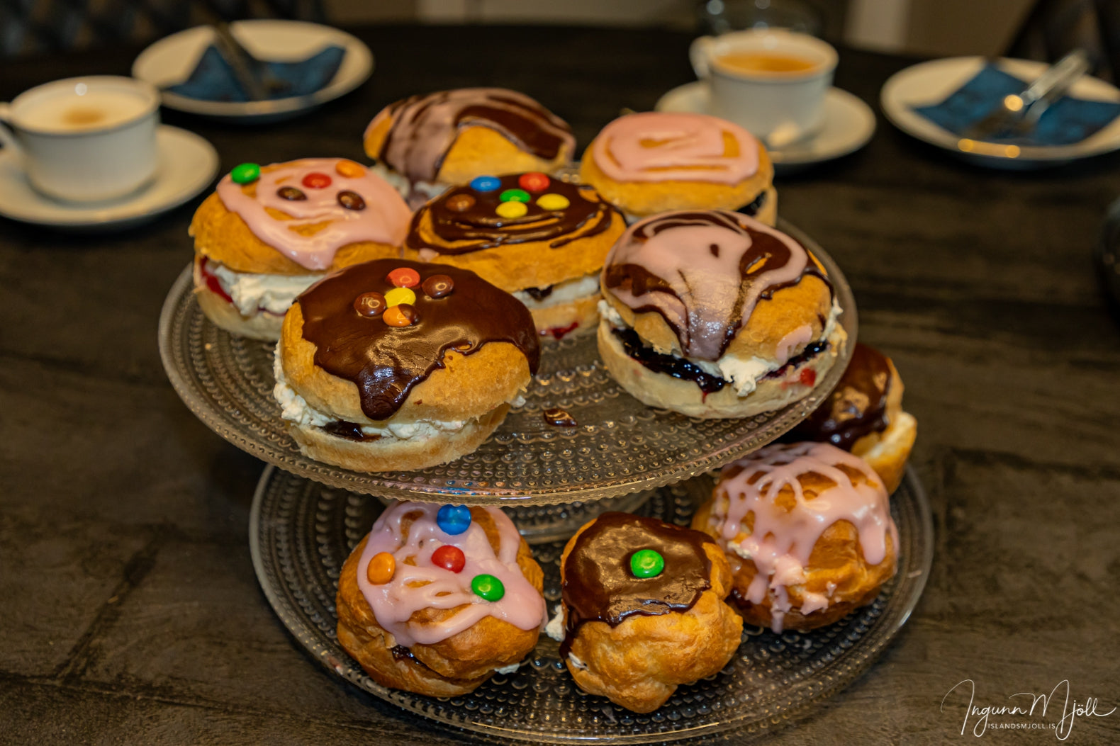 Rjómabollu kaffi boð.