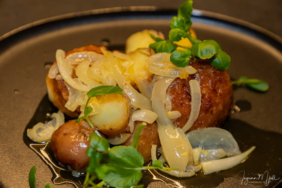 Fiskibollur með lauksmjöri