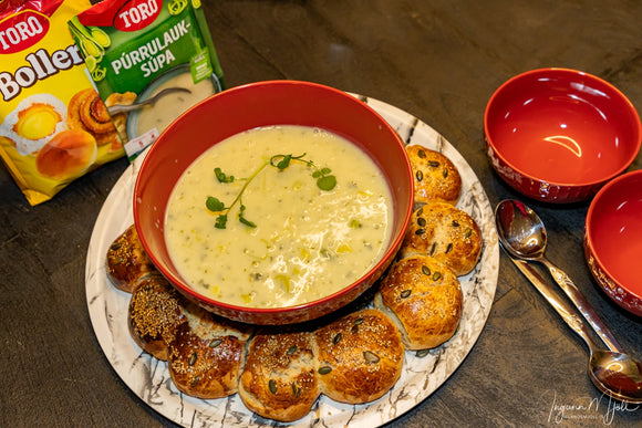 Blaðlaukssúpa & brauð