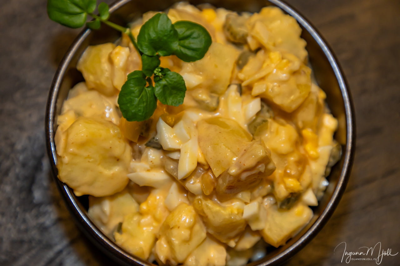 Kartöflusalat með Mango Chutney