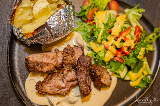 Grillveisla-naut beint frá býli!