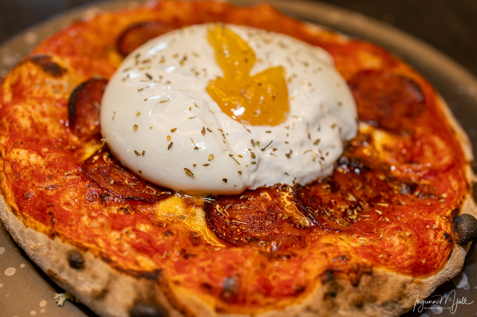 Pizzur í pizzaofni!