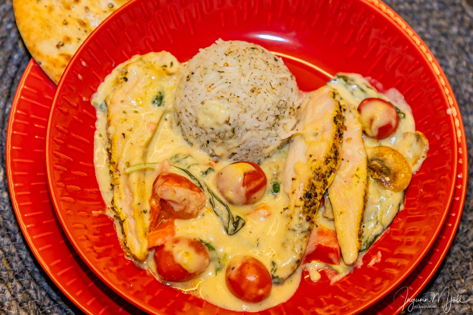 Rjómalagaður spínatkjúkkingur!