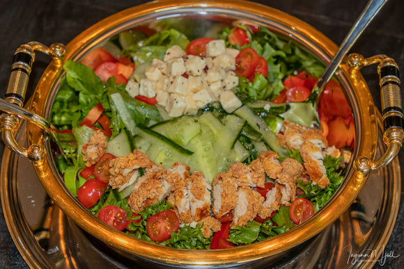 Salat með kjúkling eða án.