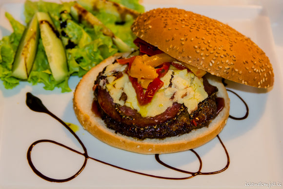 Deluxe Salami Cheese borgari