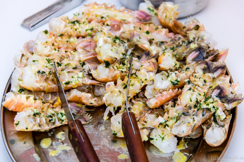 Grillaður humar í skel