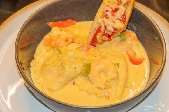 Ravioli/Girasoli með risarækjum