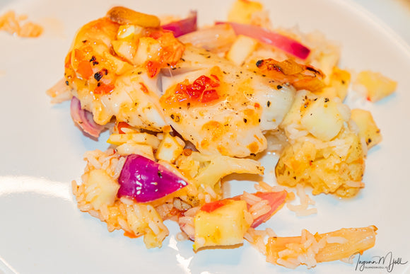 Sweet chilli fiskur í ofni