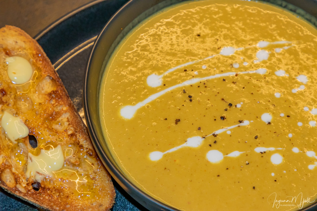 Kókos og karrý súpa