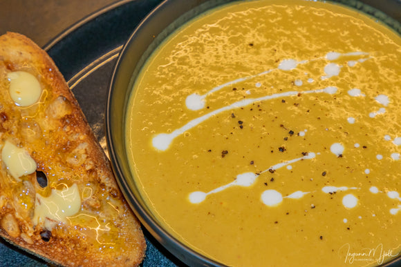 Kókos og karrý súpa