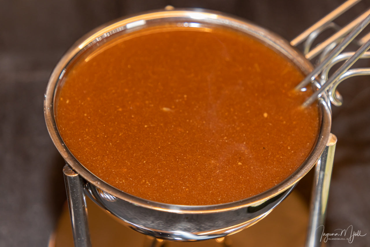 Brún sósa úr soði