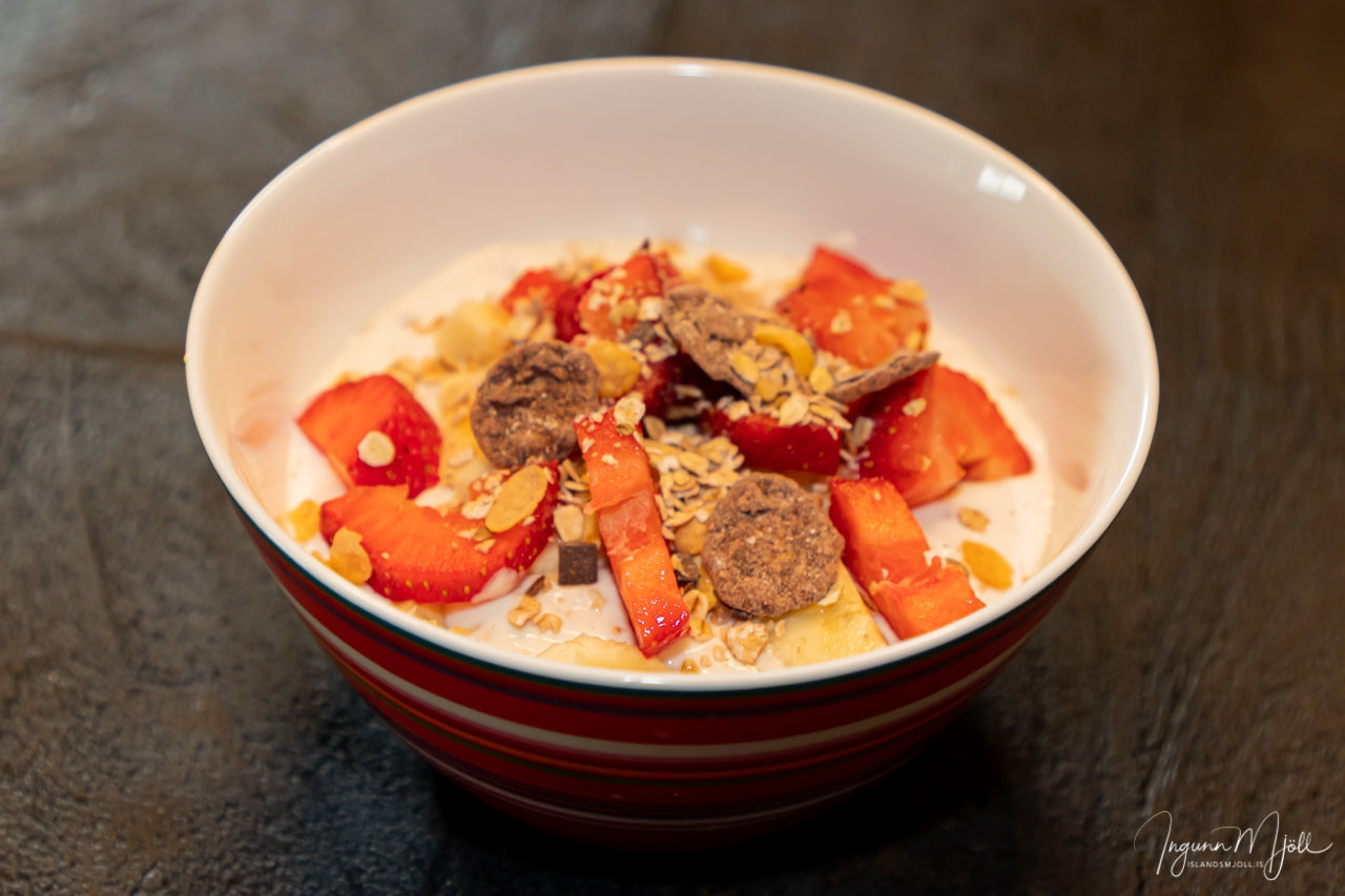 Ísey skyr með súkkulaði og vanillu