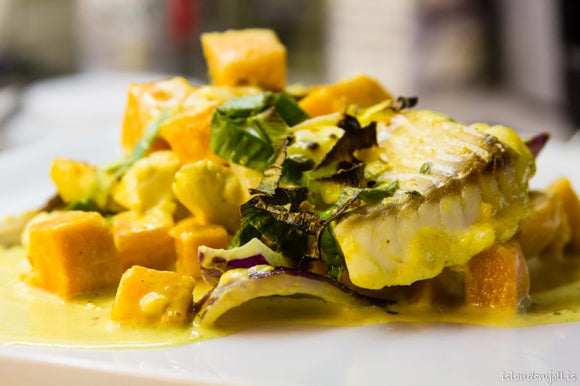 Ýsa í Mango karrí rjómasósu!