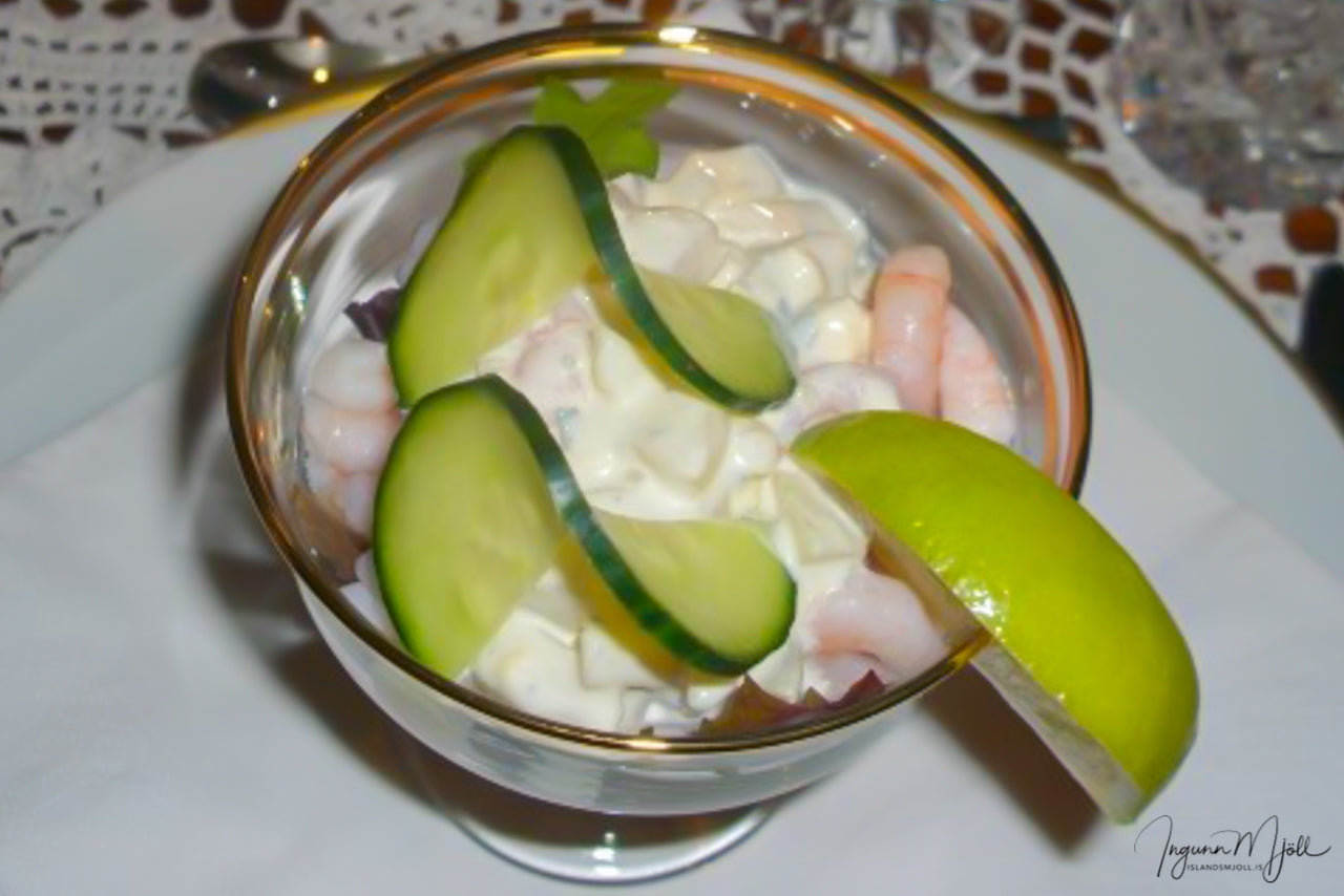 Rækjukokteill með Blue cheese sósu